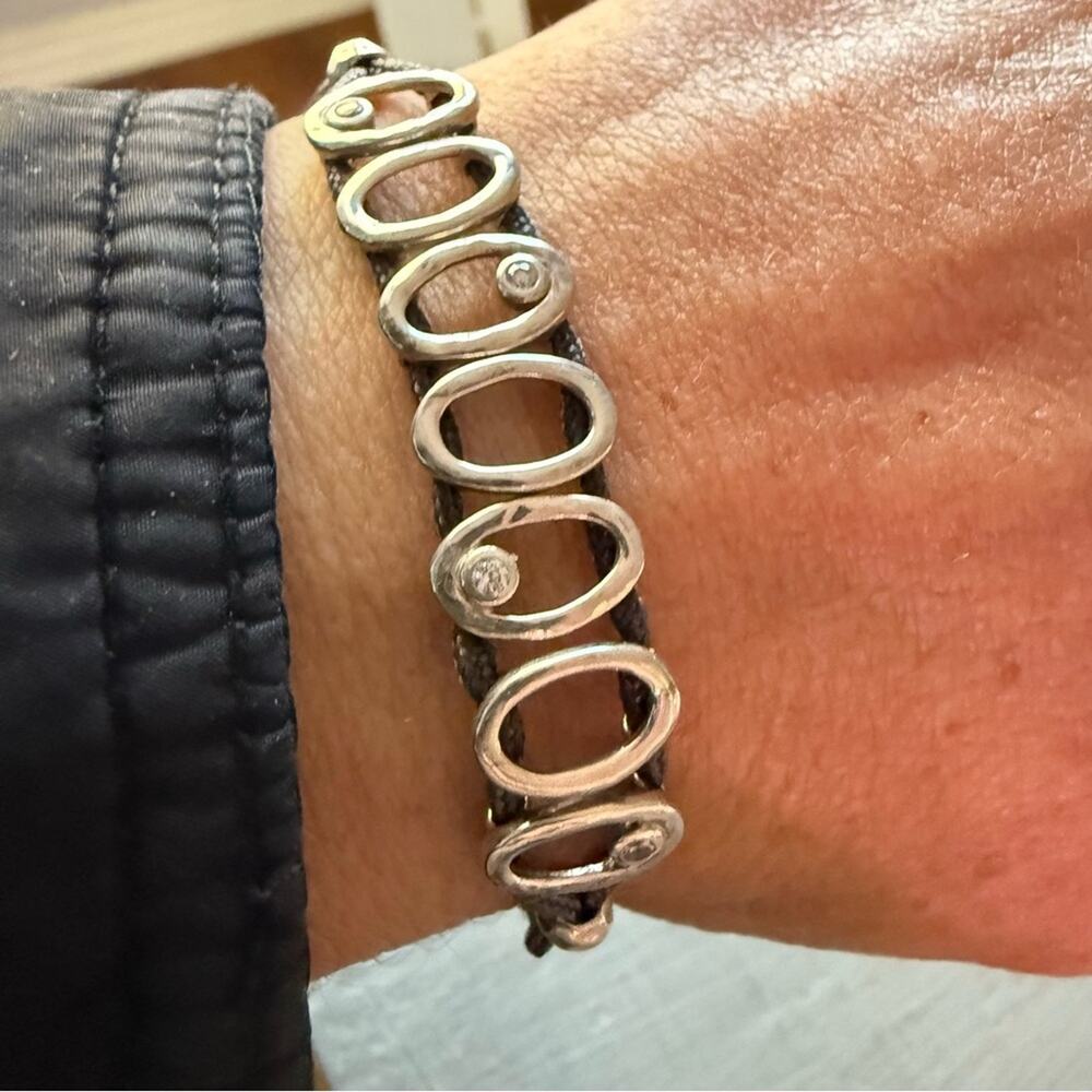 Silpada 925 Sterling Sliver Adjustable Fit Bracelet - Picture 2 of 8